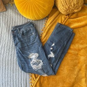 Distressed American Eagle Tomgirl Jeans